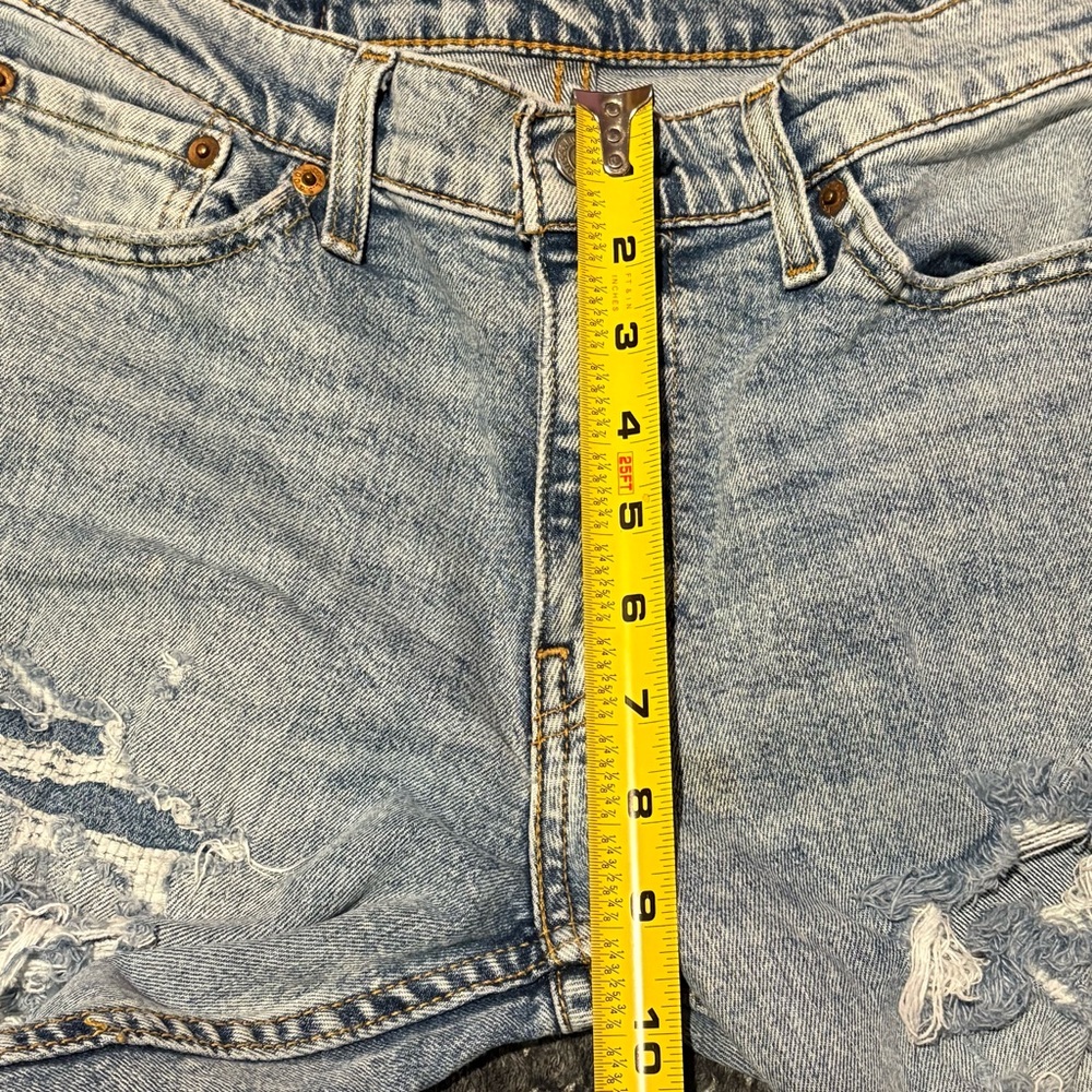 Levi's 511 Slim Fit Jeans Men W30 L30‎ Light Wash Distressed Ripped Stretch Den - Picture 10 of 13